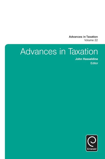 Book cover image for Advances in Taxation ISBN: 9781785602771